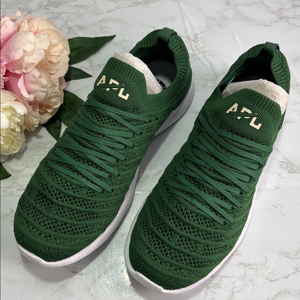APL Forest Green Men’s TechLoom Wave Athletic Shoes | Size 9.5 NIB - Picture 4 of 6